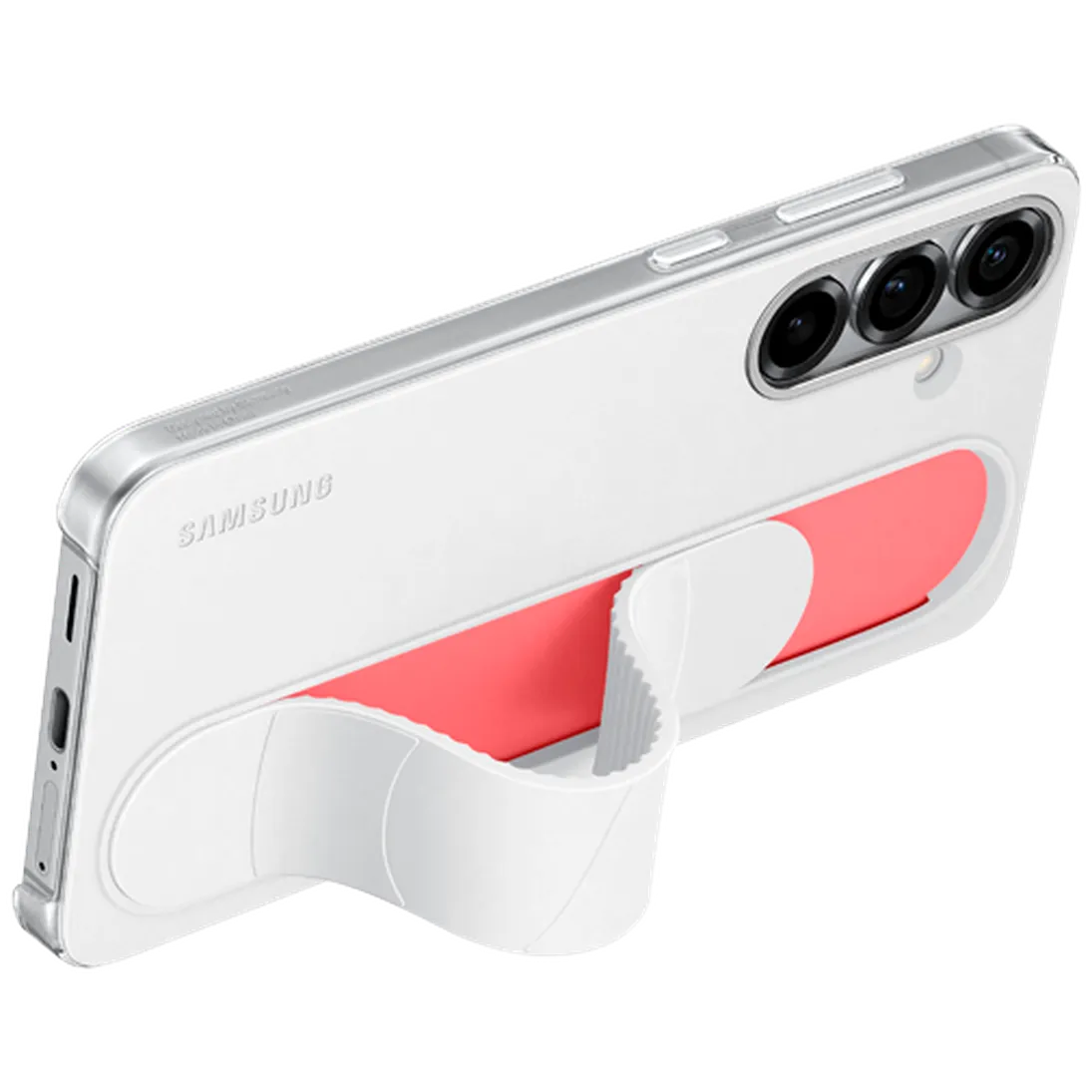 Maskica SAMSUNG Standing Grip Silicone Back Cover za SAMSUNG Galaxy S25+, bijela (EF-GS936CWEGWW)