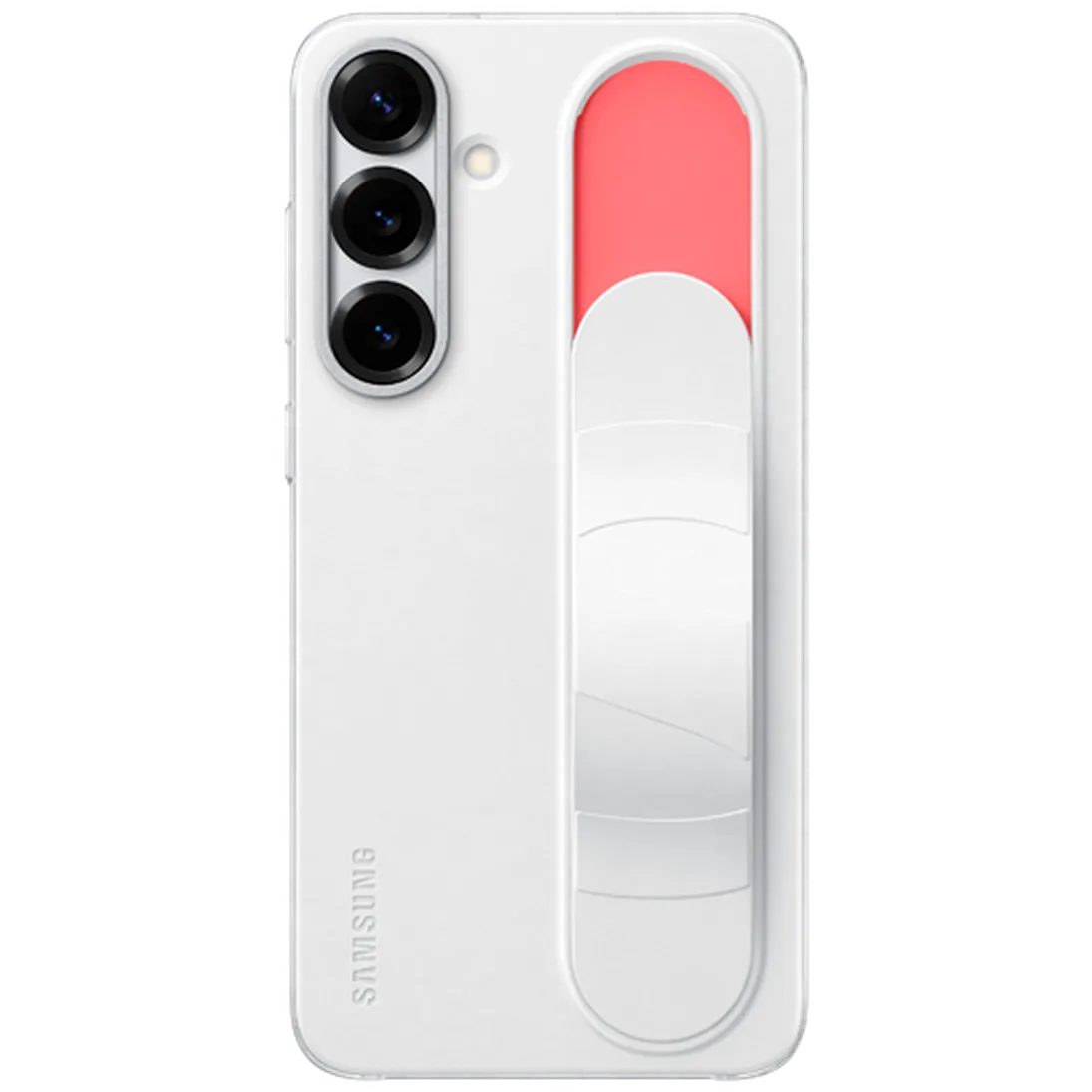 Maskica SAMSUNG Standing Grip Silicone Back Cover za SAMSUNG Galaxy S25+, bijela (EF-GS936CWEGWW)