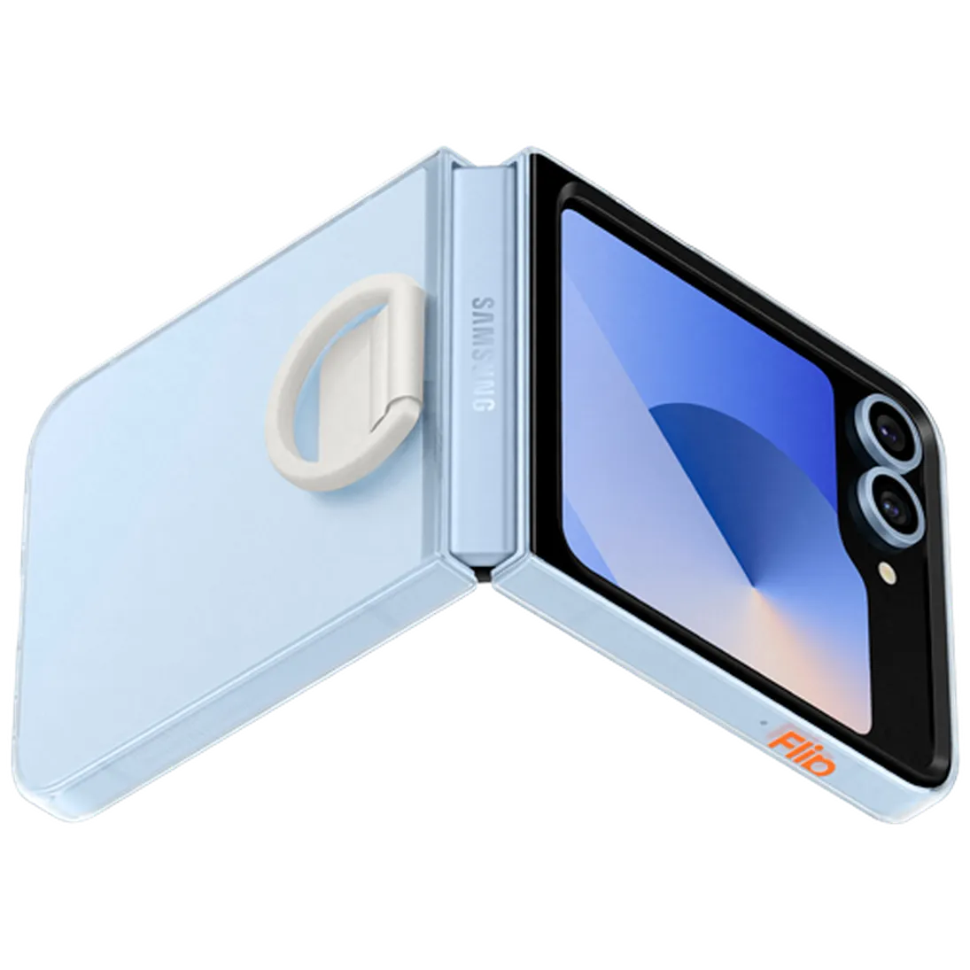Maskica SAMSUNG TPU Back Cover, s prstenom, za SAMSUNG Galaxy Z Flip 6, prozirna (EF-QF741CTEGWW)