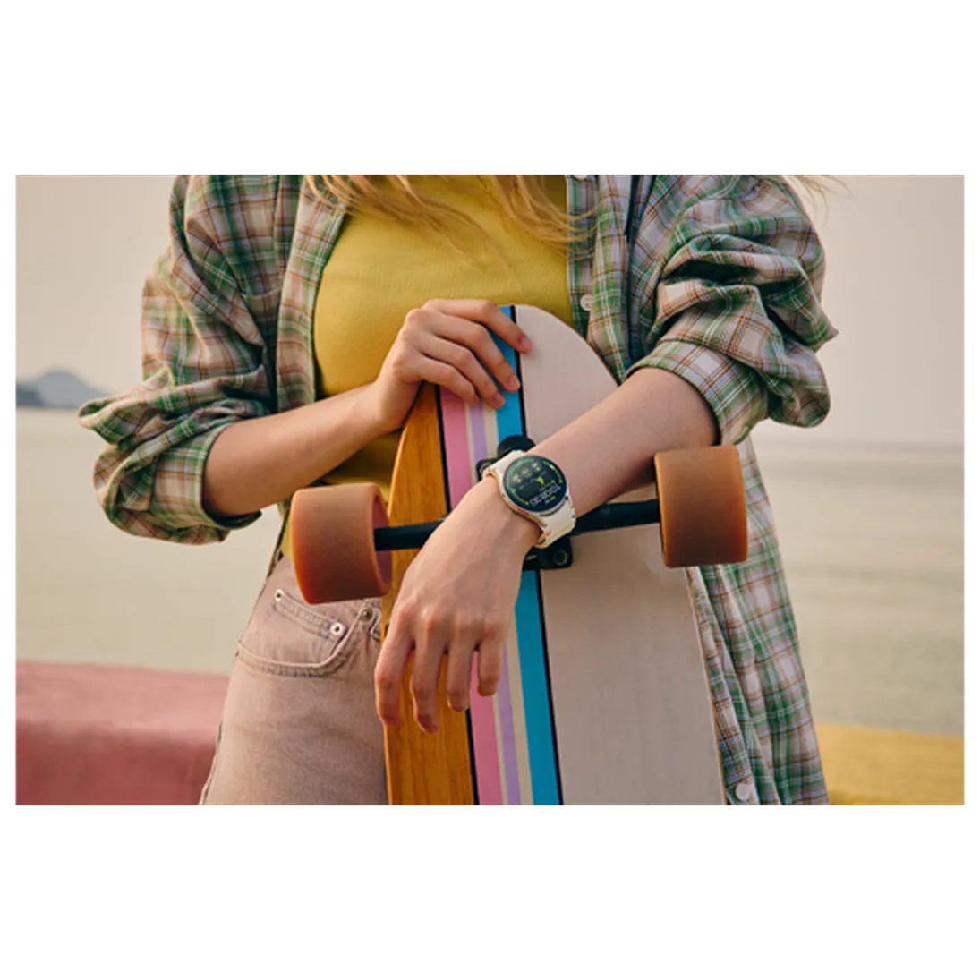 Pametni sat SAMSUNG Galaxy Watch 7 40mm, bež (bijela silikonska narukvica) (SM-L300NZEAEU)