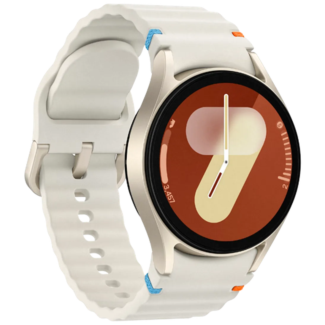 Pametni sat SAMSUNG Galaxy Watch 7 4G 40mm, bež (bijela silikonska narukvica) (SM-L305FZEAEU)