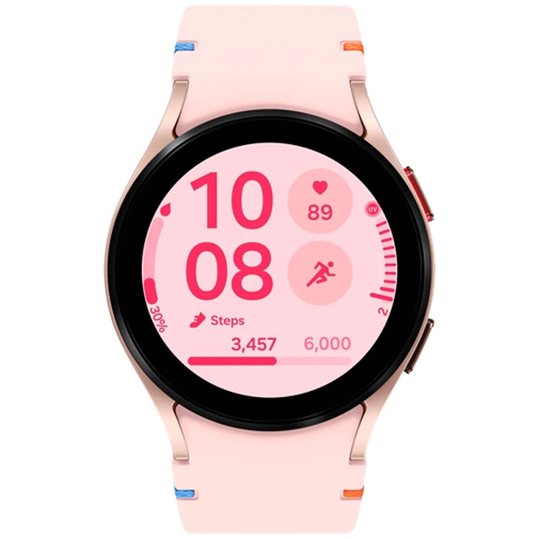 Pametni sat SAMSUNG Galaxy Watch FE, zlatni (roza silikonska narukvica) (SM-R861NIDAEU)