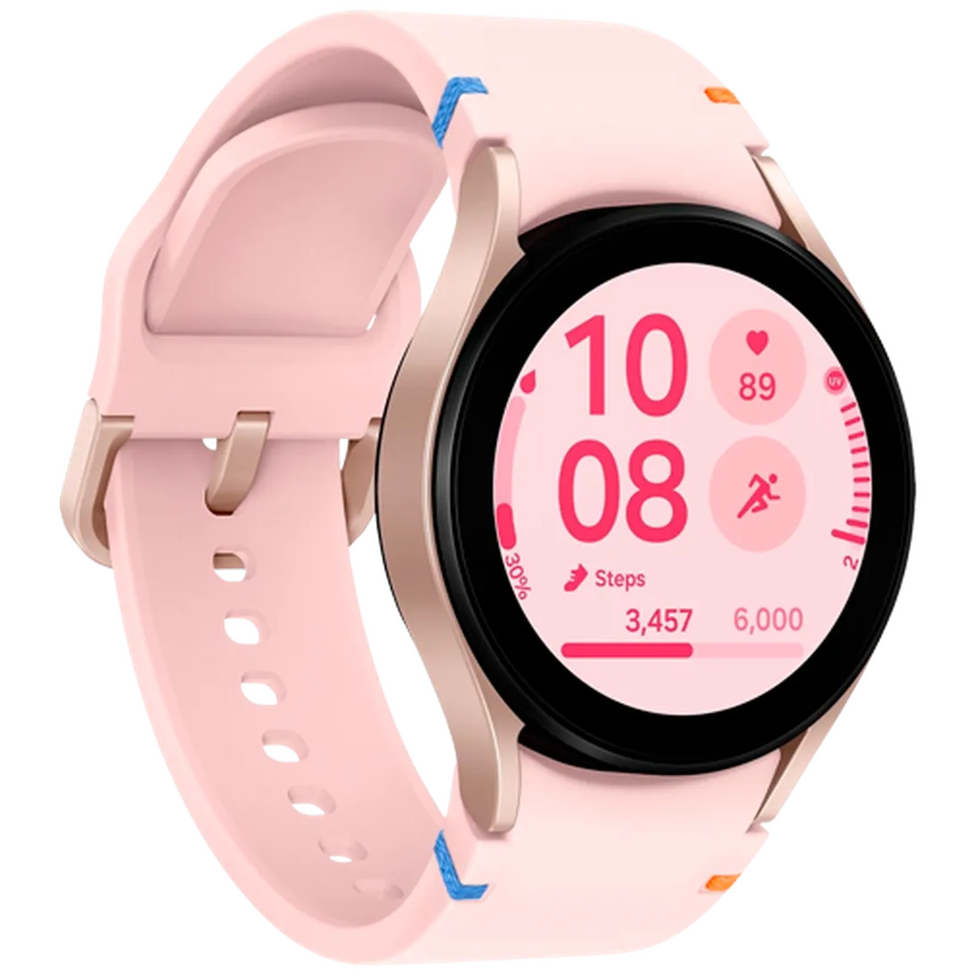 Pametni sat SAMSUNG Galaxy Watch FE, zlatni (roza silikonska narukvica) (SM-R861NIDAEU)