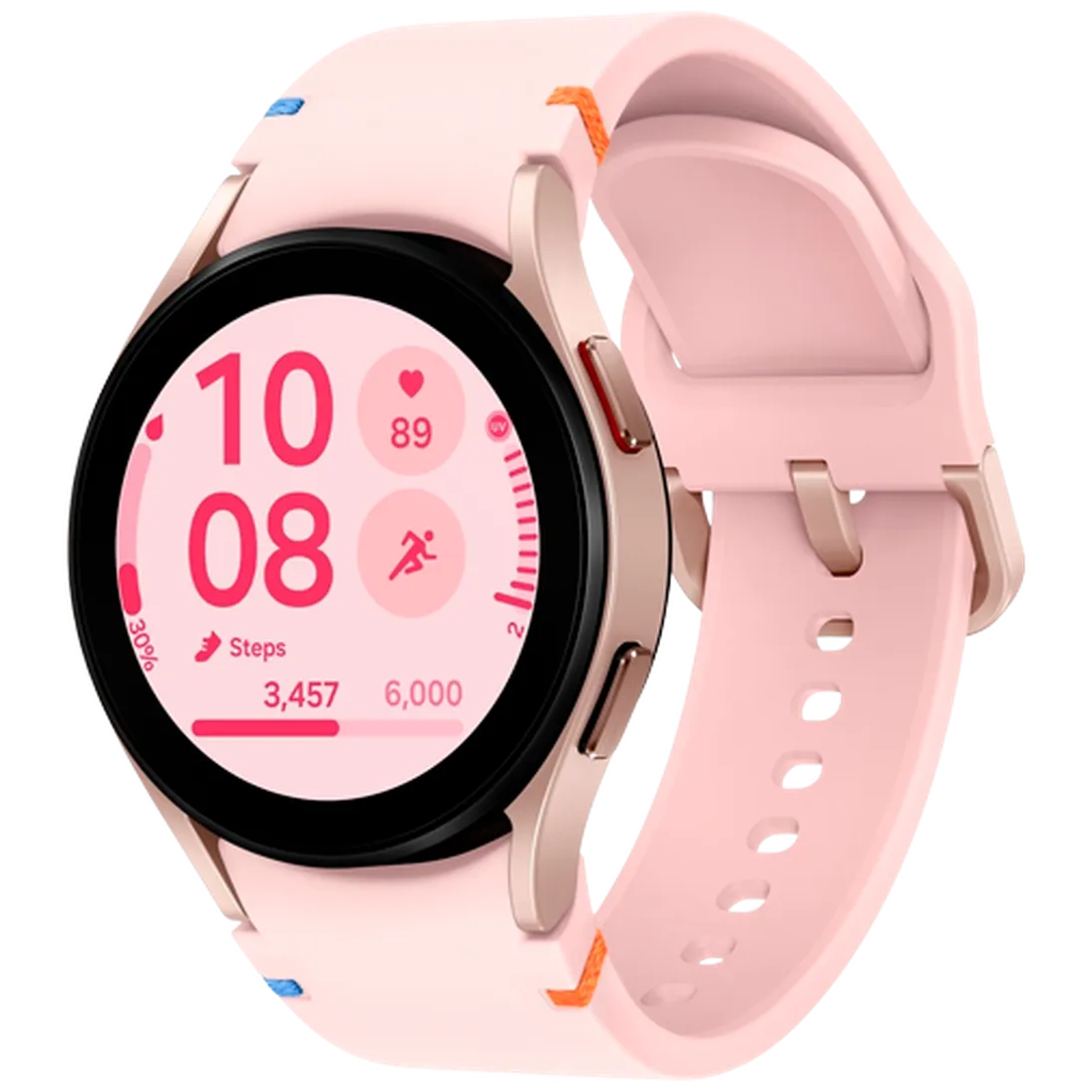 Pametni sat SAMSUNG Galaxy Watch FE, zlatni (roza silikonska narukvica) (SM-R861NIDAEU)