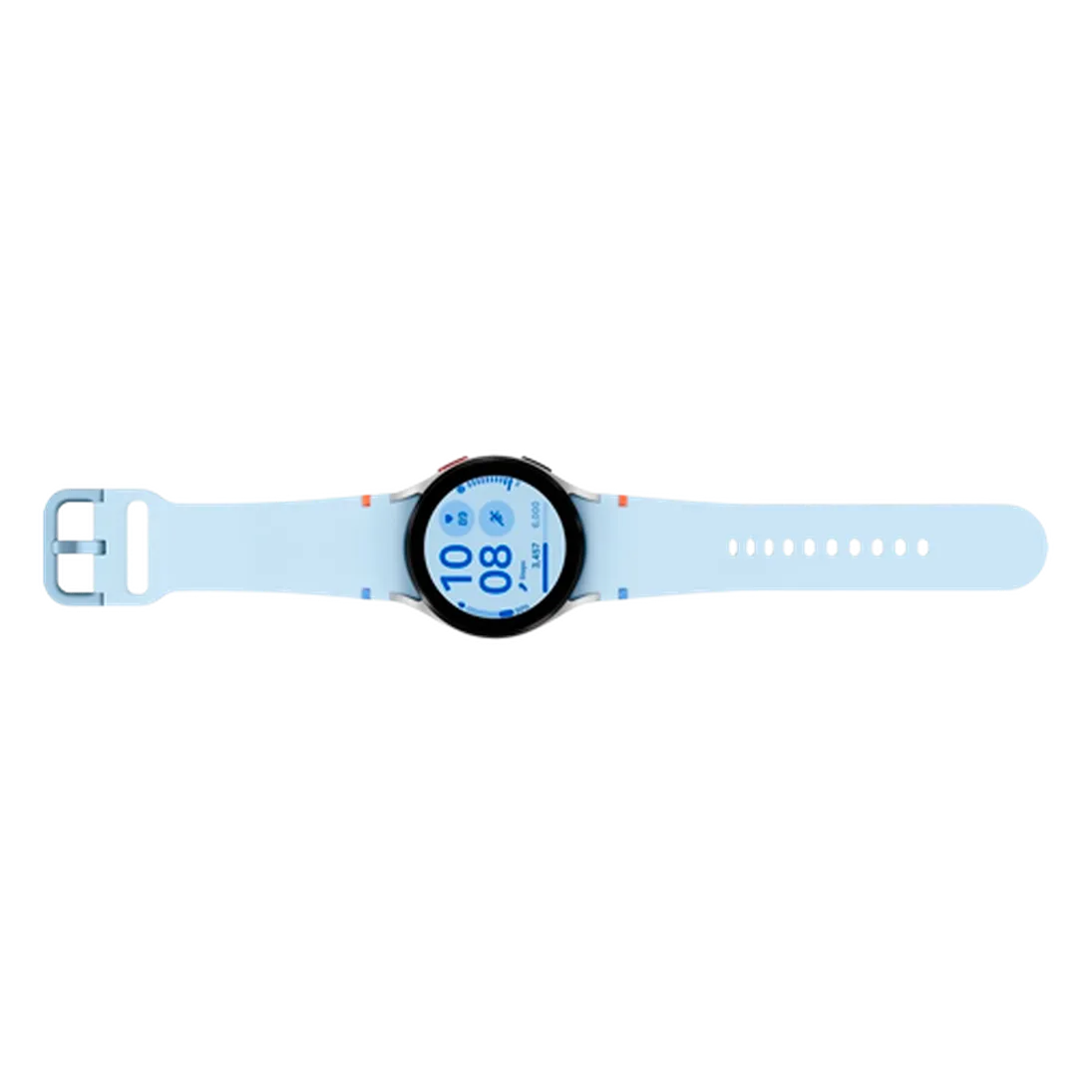 Pametni sat SAMSUNG Galaxy Watch FE, srebrni (plava silikonska narukvica) (SM-R861NZSAEU)