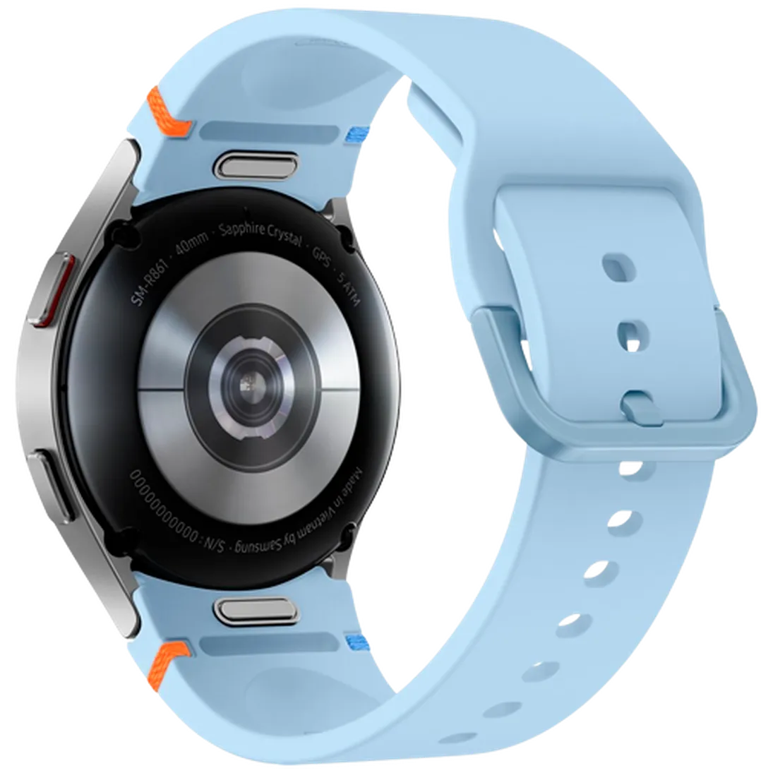 Pametni sat SAMSUNG Galaxy Watch FE, srebrni (plava silikonska narukvica) (SM-R861NZSAEU)
