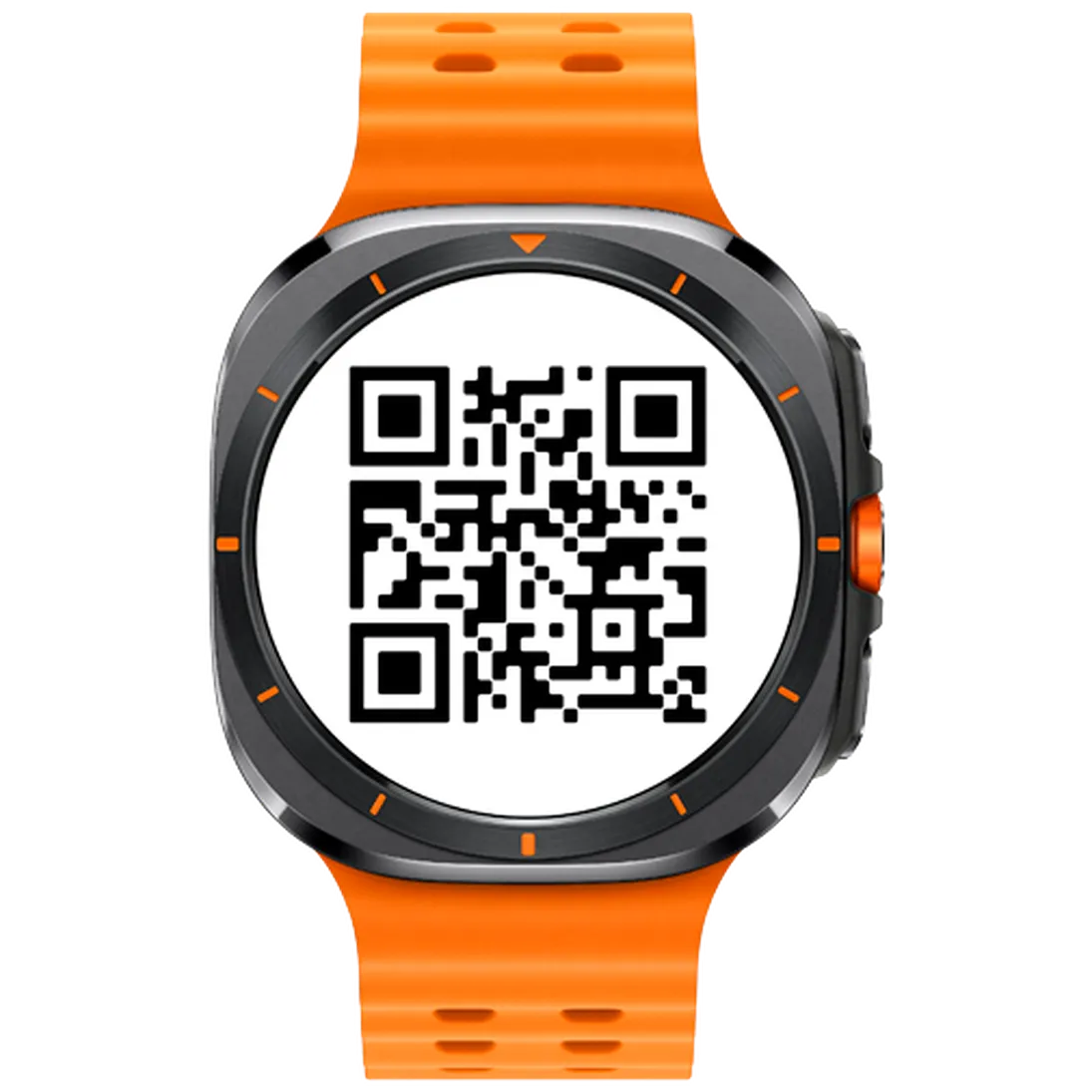 Pametni sat SAMSUNG Galaxy Watch Ultra Titanium, sivi (narančasta silikonska narukvica) (SM-L705FDAAEU)