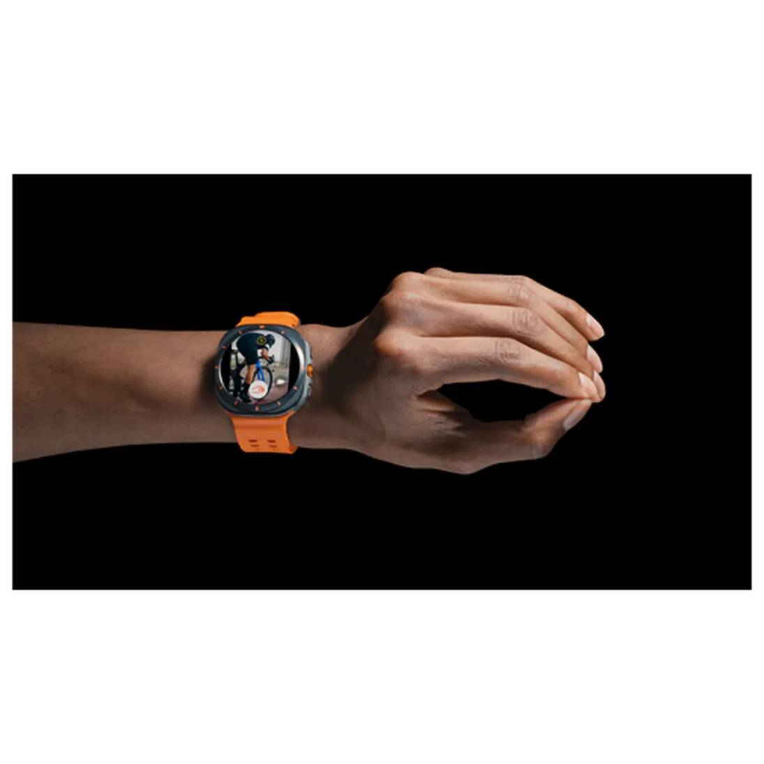 Pametni sat SAMSUNG Galaxy Watch Ultra Titanium, sivi (narančasta silikonska narukvica) (SM-L705FDAAEU)