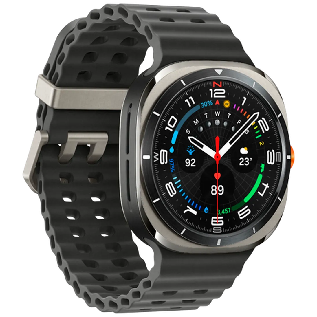 Pametni sat SAMSUNG Galaxy Watch Ultra Titanium, srebrni (siva silikonska narukvica) (SM-L705FZTAEU)