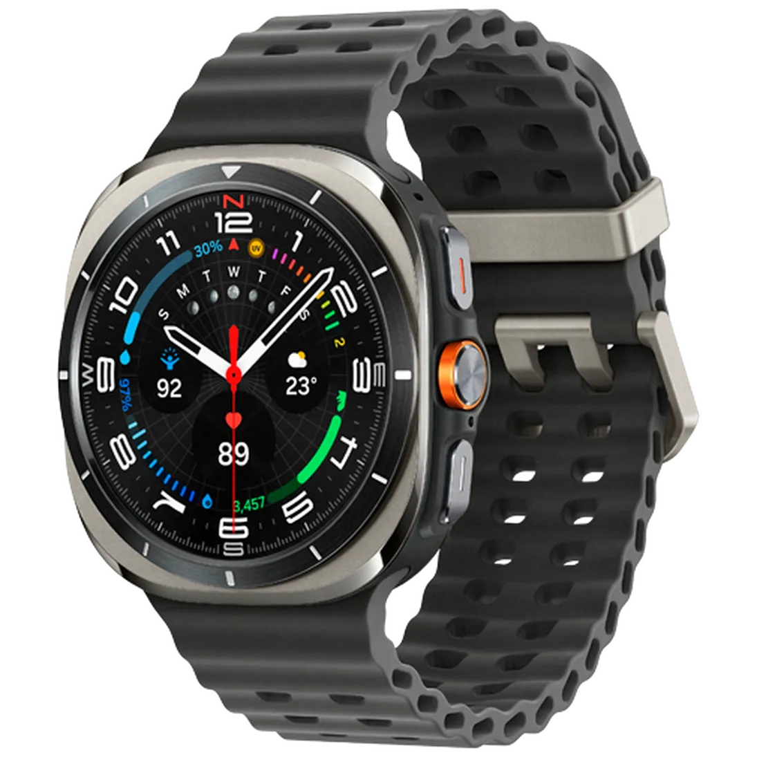 Pametni sat SAMSUNG Galaxy Watch Ultra Titanium, srebrni (siva silikonska narukvica) (SM-L705FZTAEU)