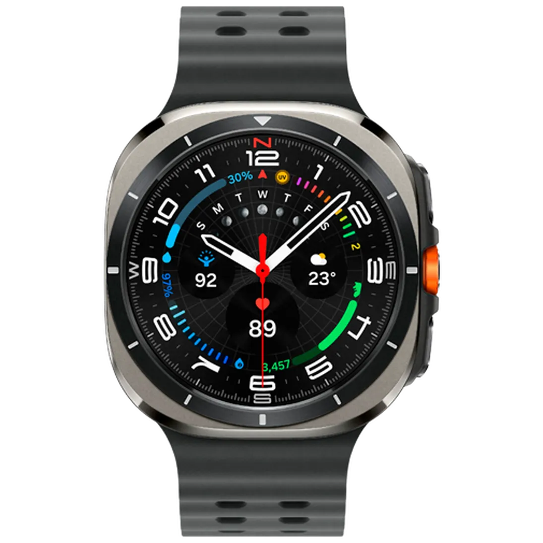 Pametni sat SAMSUNG Galaxy Watch Ultra Titanium, srebrni (siva silikonska narukvica) (SM-L705FZTAEU)