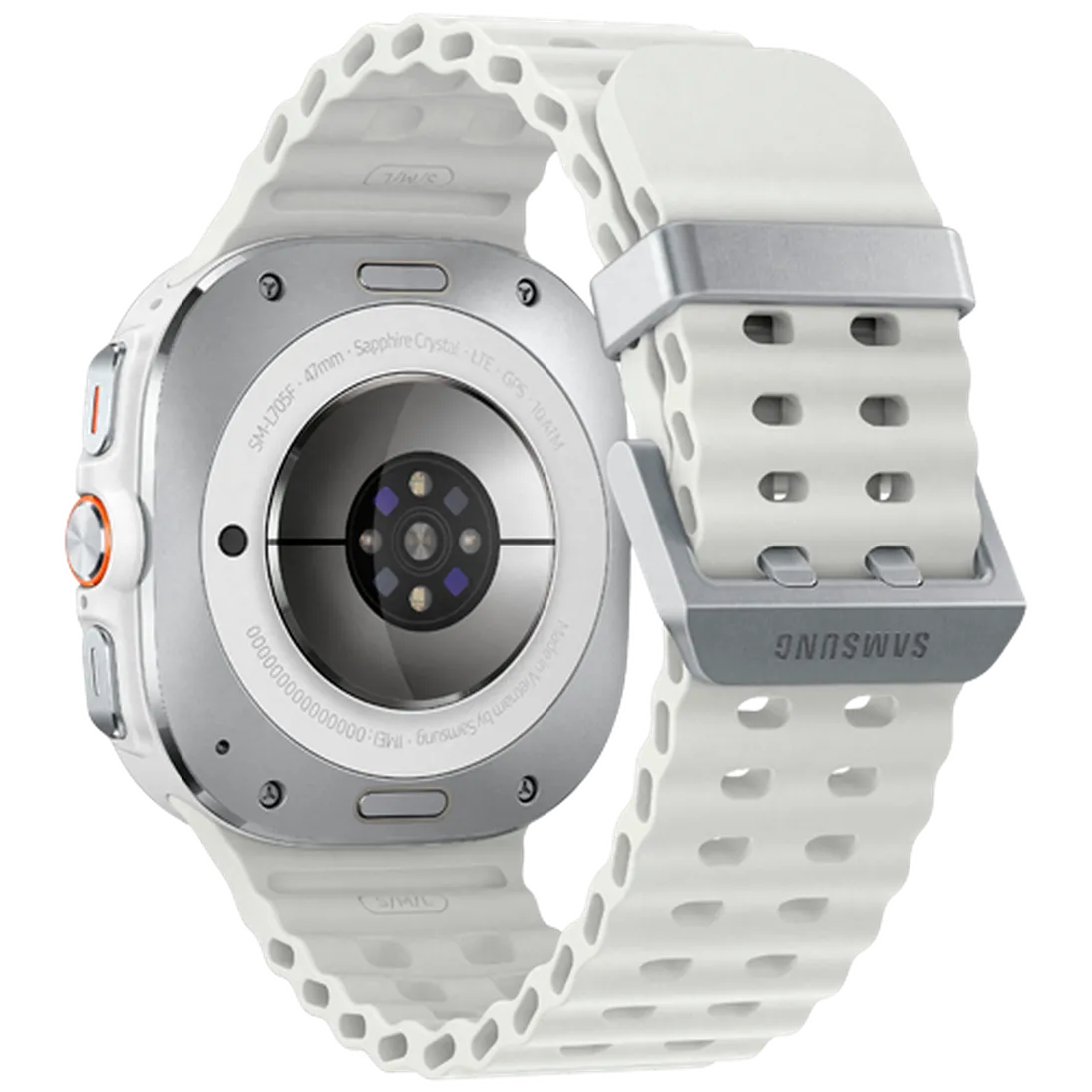 Pametni sat SAMSUNG Galaxy Watch Ultra Titanium, bijeli (bijela silikonska narukvica) (SM-L705FZWAEU)