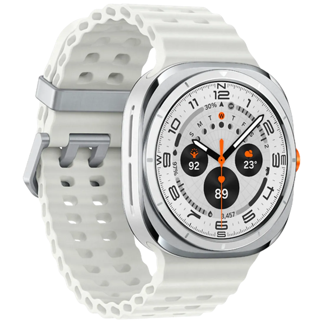 Pametni sat SAMSUNG Galaxy Watch Ultra Titanium, bijeli (bijela silikonska narukvica) (SM-L705FZWAEU)