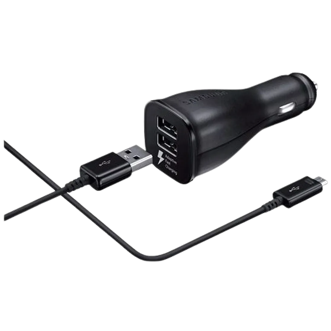 Punjač SAMSUNG Fast Car Charger Dual USB + USB-C-Cable EP-LN920, crni (EP-LN920CBEGWW)