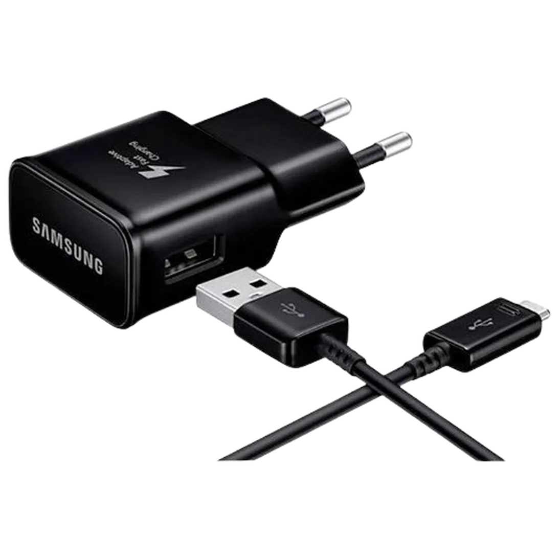 Punjač SAMSUNG USB Quick Charger + Micro-USB-Cable EP-TA20, crni (EP-TA20EBEUGWW)