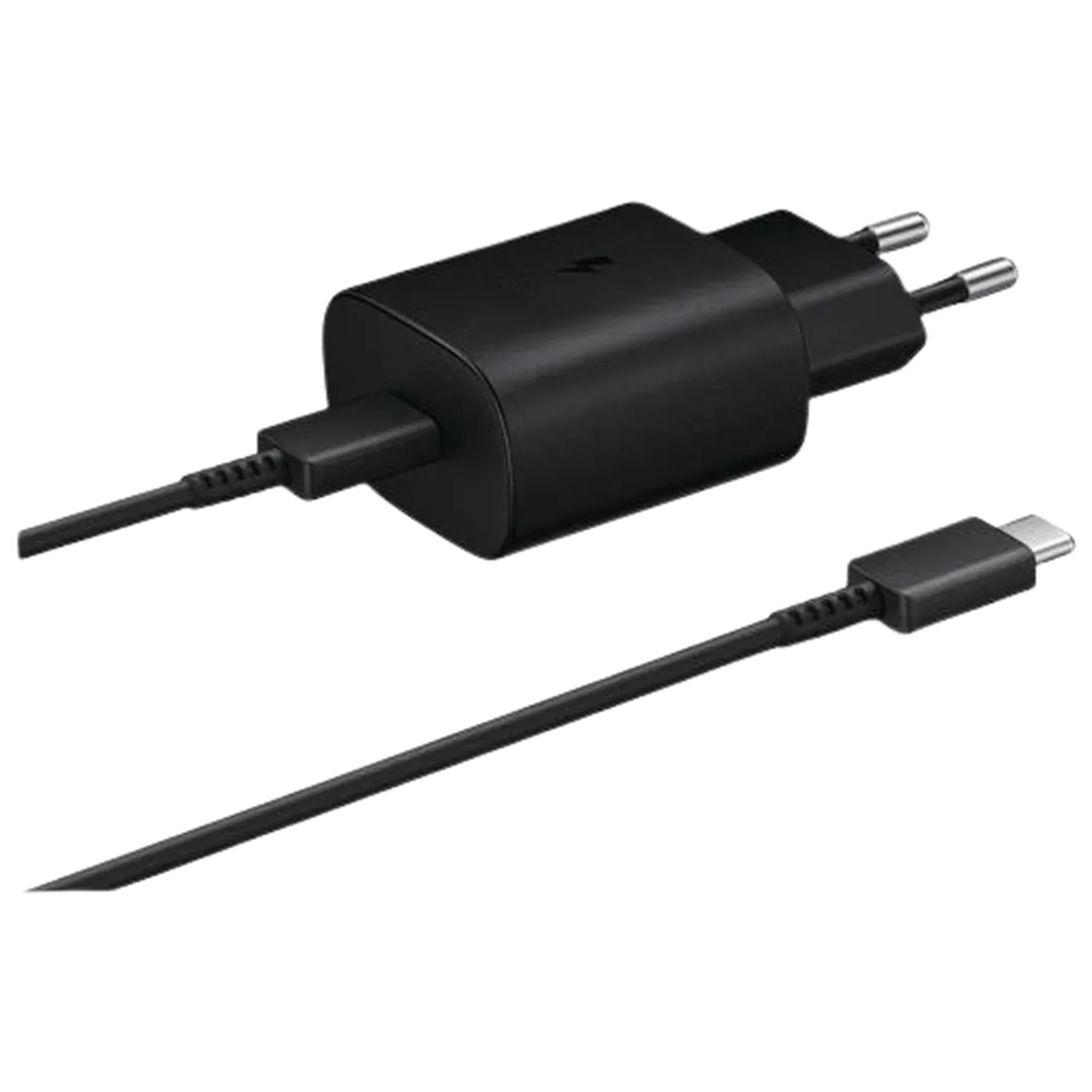 Punjač SAMSUNG USB-C Quick Charger 25W + USB-C Cable EP-TA800, crni (EP-TA800XBEGWW)