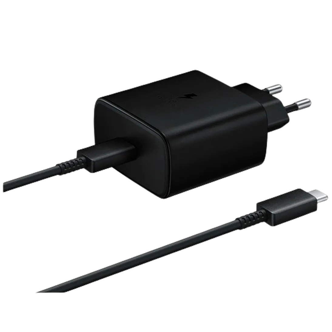 Punjač SAMSUNG USB-C Quick Charger 45W + USB-C Cable EP-TA845, crni (EP-TA845XBEGWW)