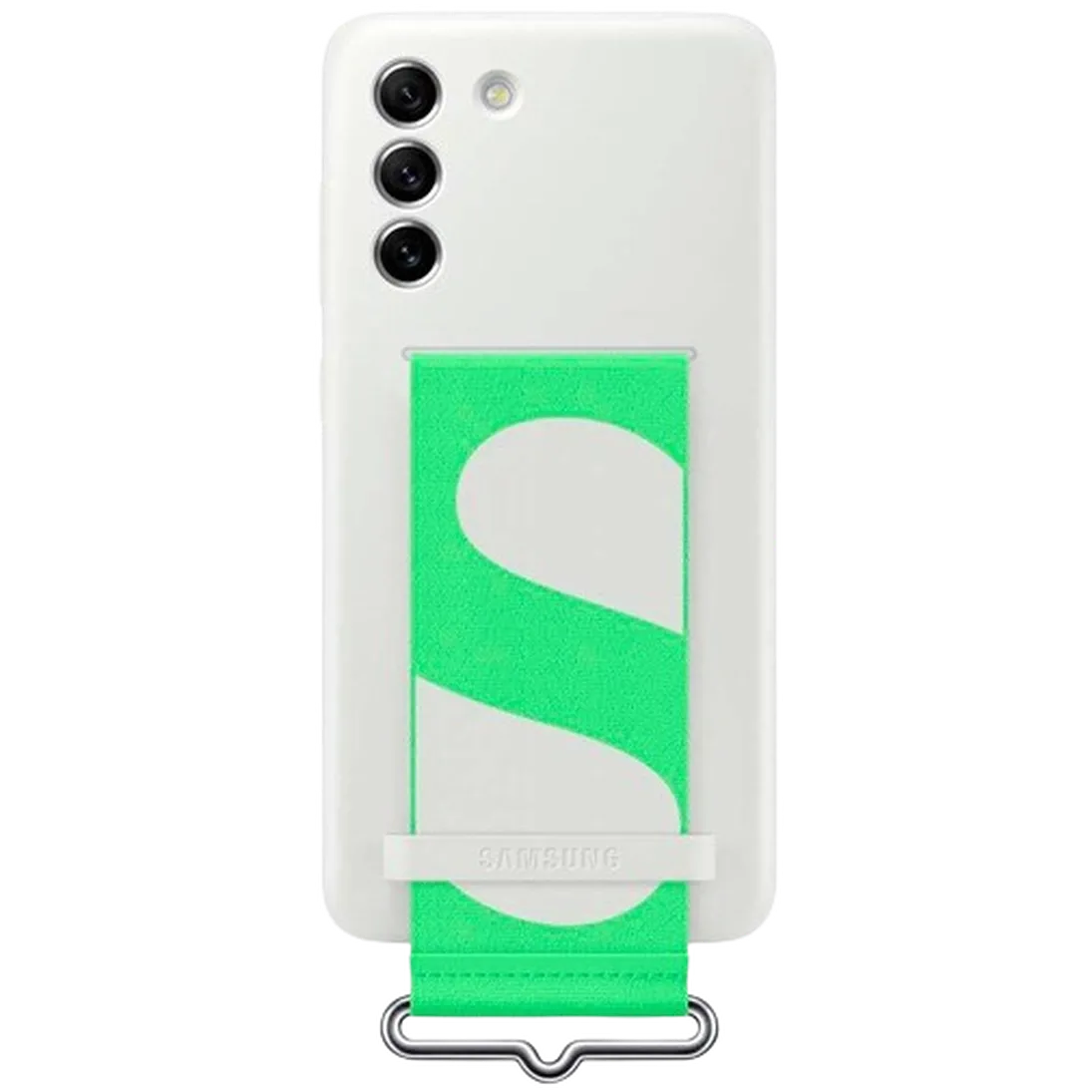 Maskica SAMSUNG Silicone Back Cover sa remenom za SAMSUNG Galaxy S21 FE, bijela (EF-GG990TWEGWW)