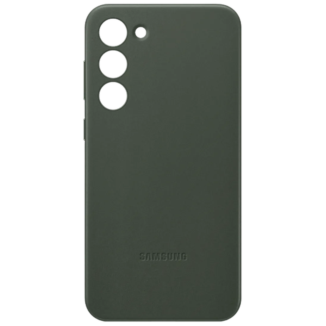 Maskica SAMSUNG Leather Back Cover za SAMSUNG Galaxy S23+, zelena (EF-VS916LGEGWW)