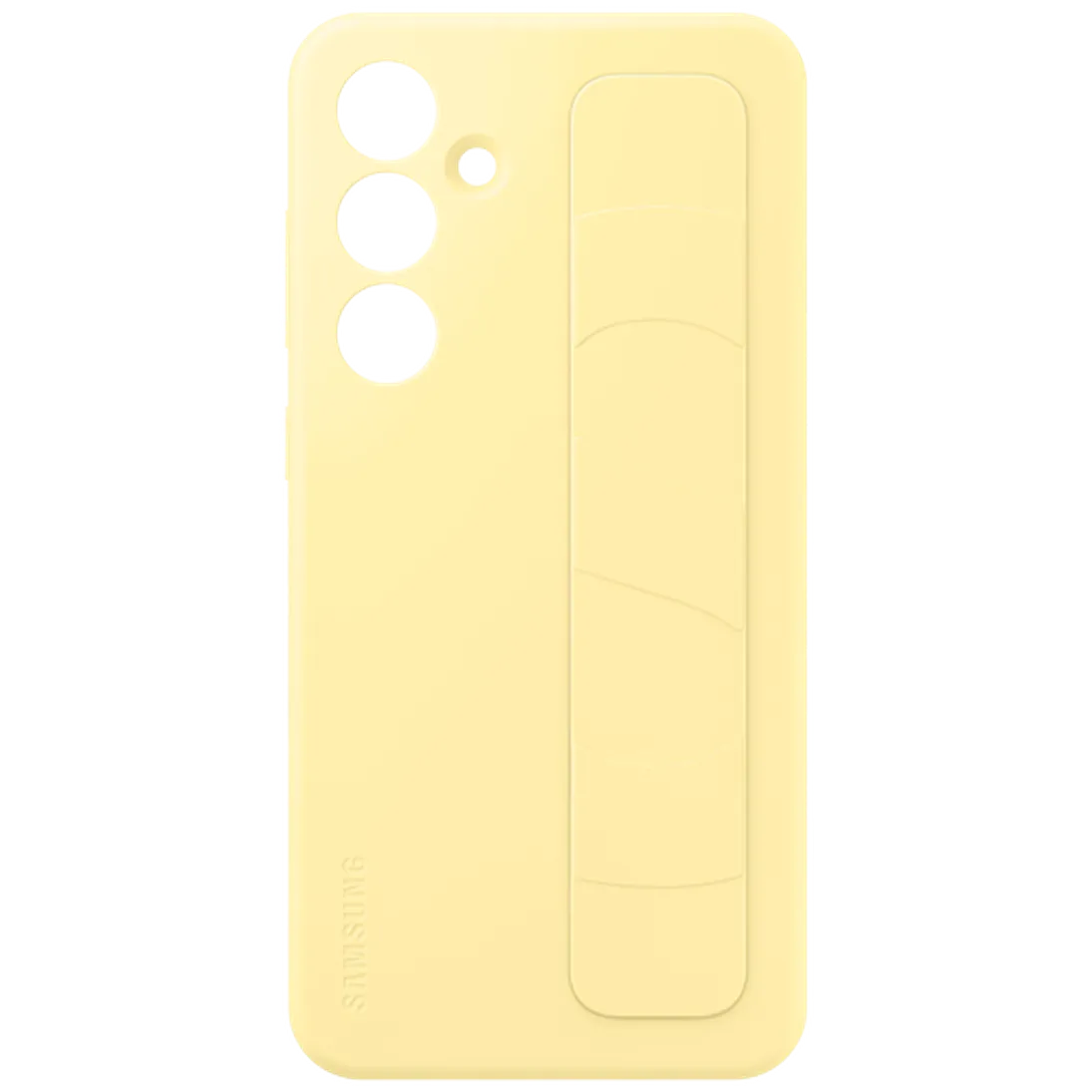 Maskica SAMSUNG Standing Grip Silicone Back Cover za SAMSUNG Galaxy S24 FE, žuta (EF-GS721CYEGWW)