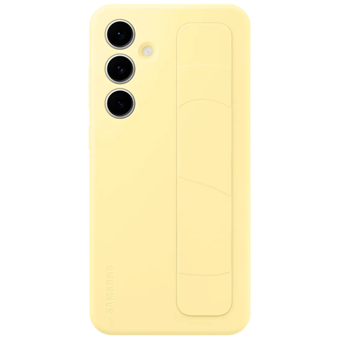 Maskica SAMSUNG Standing Grip Silicone Back Cover za SAMSUNG Galaxy S24 FE, žuta (EF-GS721CYEGWW)