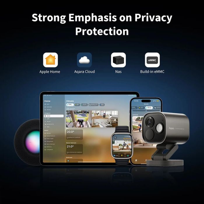 Hub s kamerom AQARA G5 Pro PoE, sivi