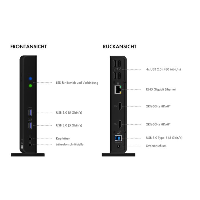 Priključna stanica ICYBOX IB-DK2251AC USB-C Multi-Docking
