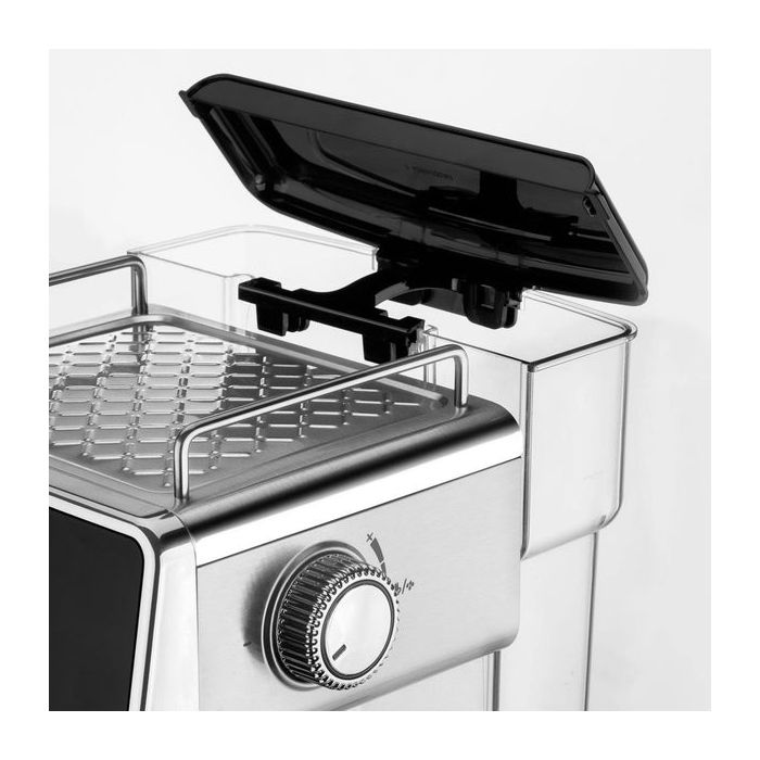 Aparat za espresso UFESA Bergamo za mljevenu kavu, 20 bara, s manometrom, Thermoblock grijanjem i pjenilom mlijeka