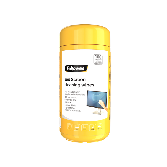 Maramice FELLOWES za čišćenje ekrana, 100kom Maramice FELLOWES za čišćenje ekrana, 100kom