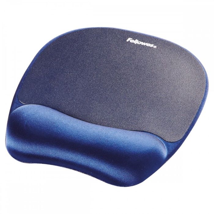 Podloga za miš FELLOWES Memory Foam s naslonom za zapešće, Sapphire