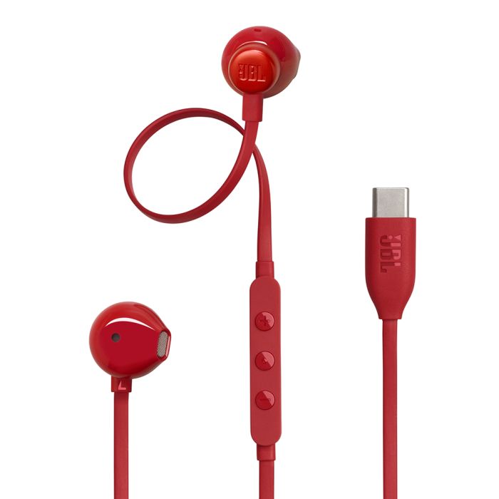 Slušalice JBL Tune Wire 305C, USB-C, žične, crvene