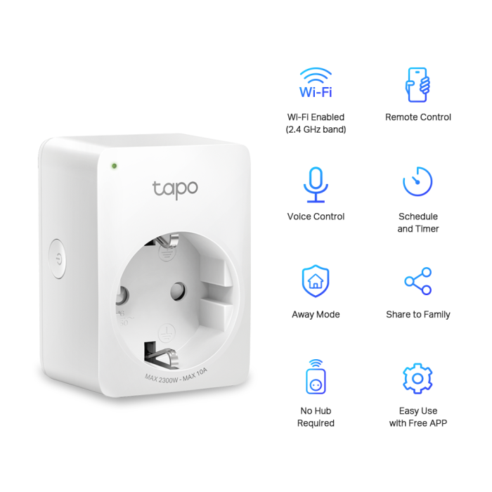 Pametna Wi-Fi utičnica TP-LINK Tapo P100 Mini