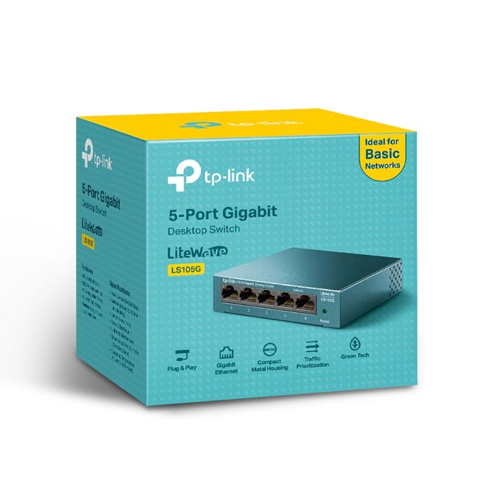 Switch TP-LINK LS105G, 5-portni, Gigabit
