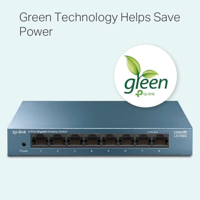 Switch TP-LINK LS108G, 8-portni, Gigabit