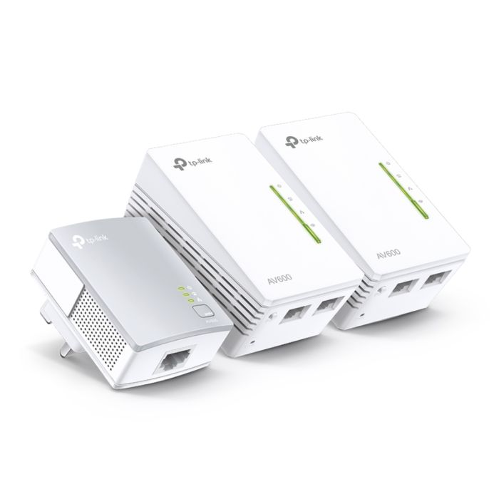 Adapter kit TP-LINK TL-WPA4220, Powerline 600, Wi-Fi, 3 kom