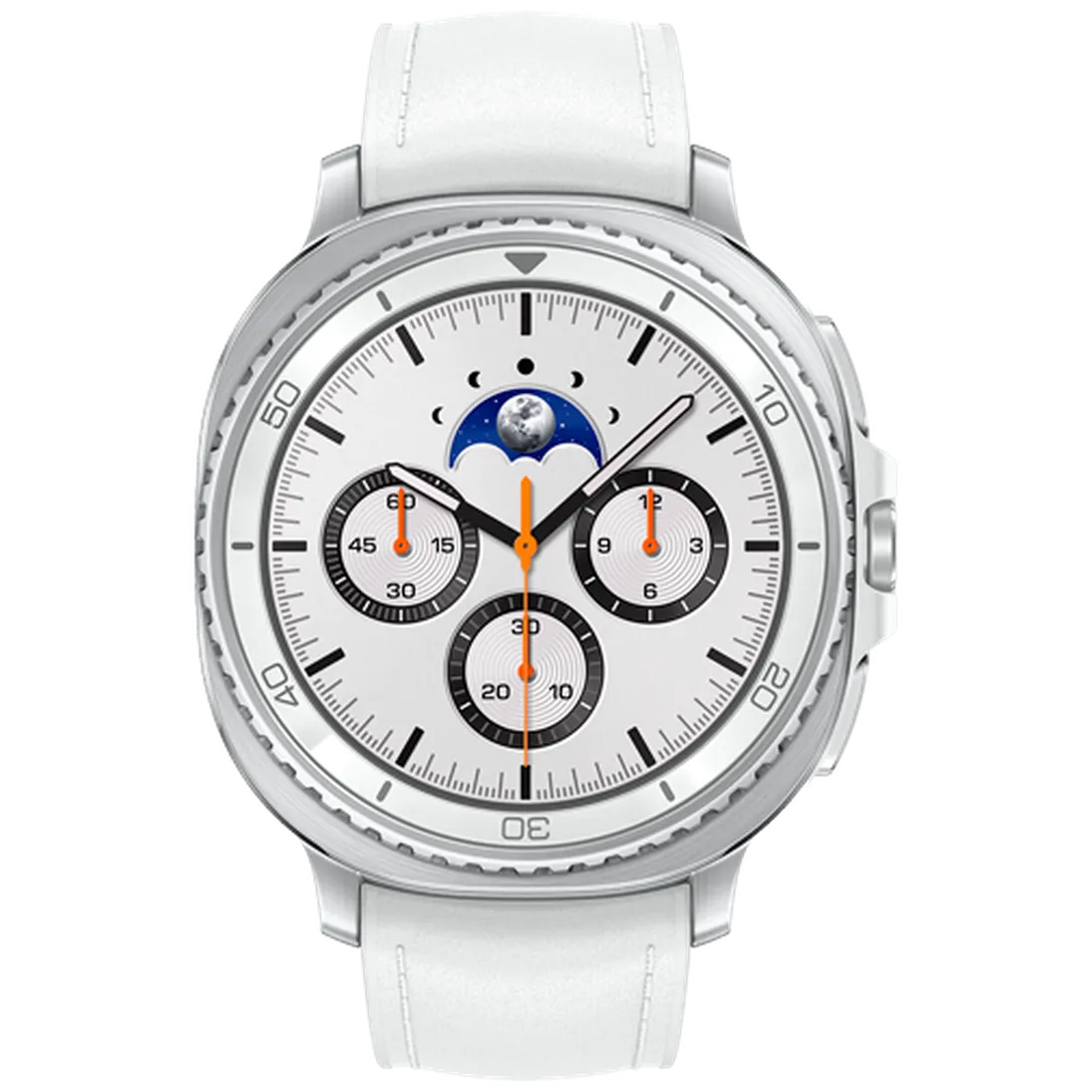 Pametni sat SAMSUNG Galaxy Watch 8 Classic 4G, srebrni (bijeli remen) (SM-L505FZ