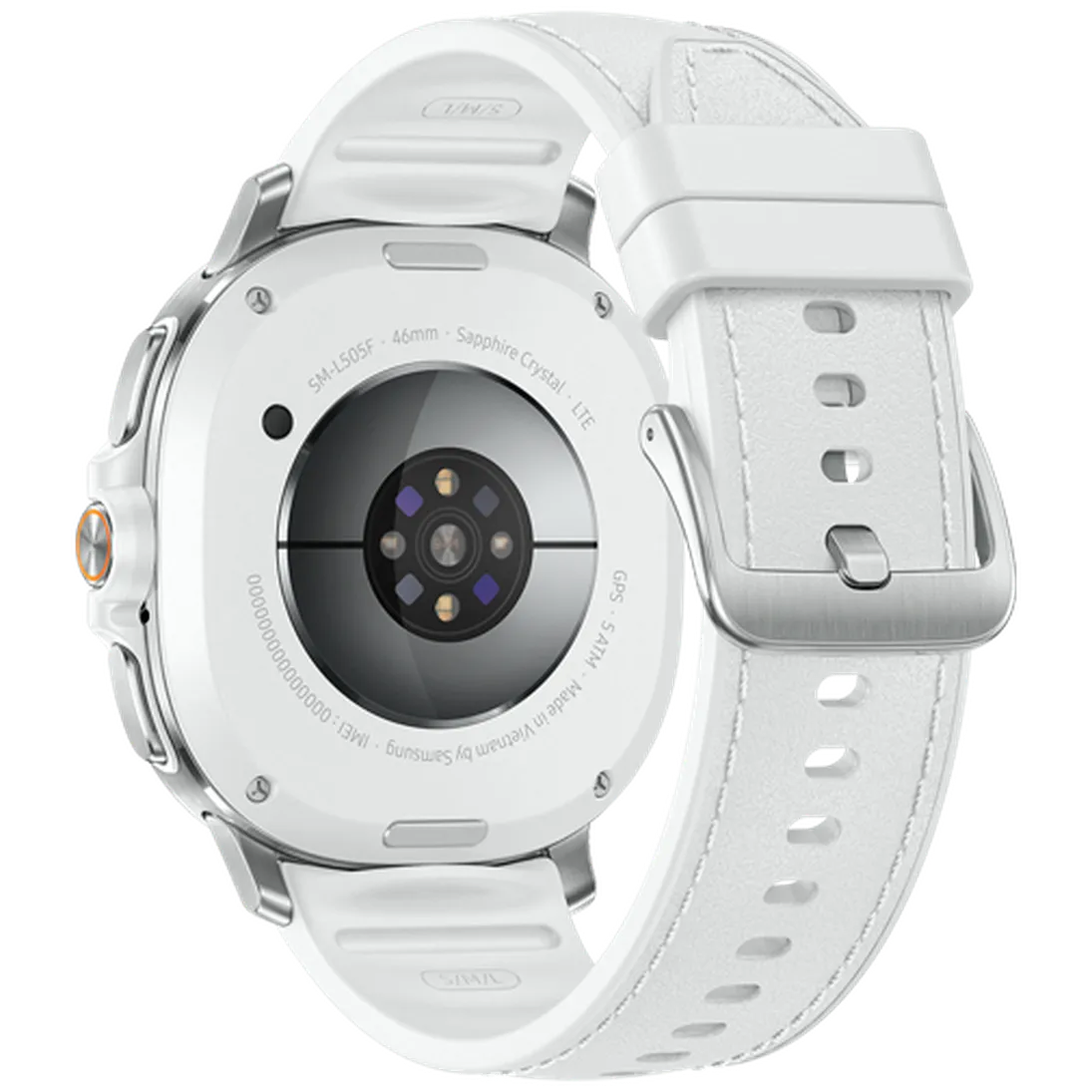 Pametni sat SAMSUNG Galaxy Watch 8 Classic 4G, srebrni (bijeli remen) (SM-L505FZ