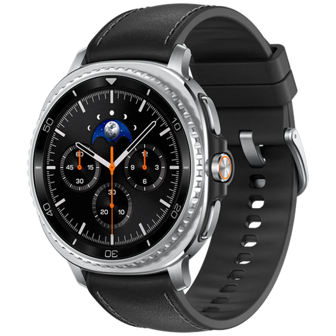 Pametni sat SAMSUNG Galaxy Watch 8 Classic 4G, srebrni (crni remen) (SM-L505FZKA