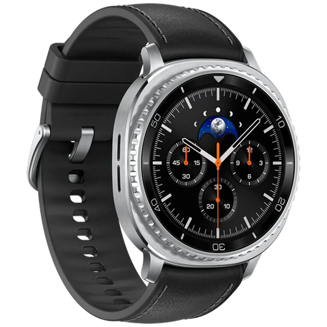 Pametni sat SAMSUNG Galaxy Watch 8 Classic 4G, srebrni (crni remen) (SM-L505FZKA