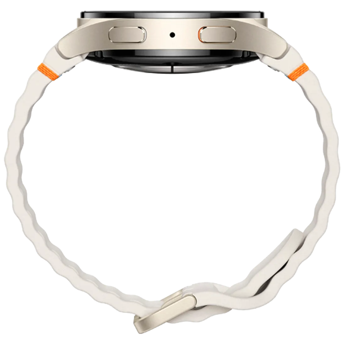 Pametni sat SAMSUNG Galaxy Watch 7 40mm, bež (bijela silikonska narukvica) (SM-L300NZEAEU) - OTVARANA AMBALAŽA