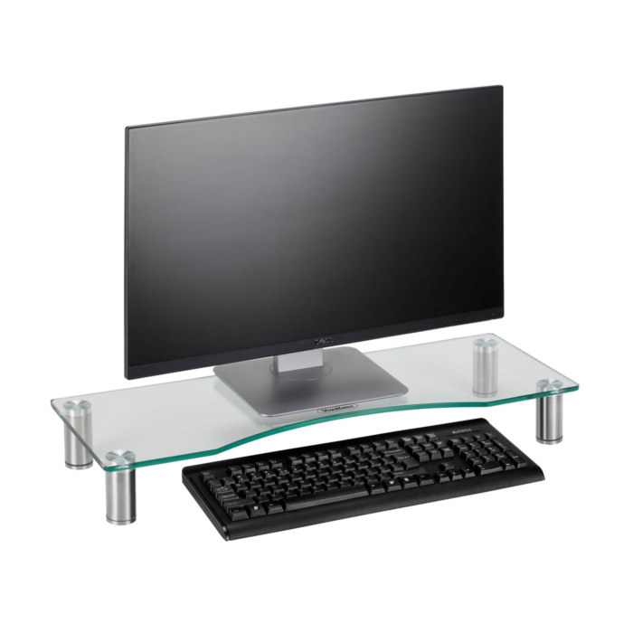 Stalak za monitor VONHAUS, stakleni, L, prozirni Stalak za monitor VONHAUS, stakleni, L, prozirni