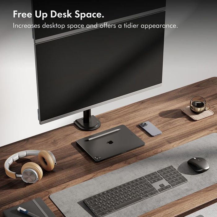 Nosač za monitor VONHAUS, stolni, dvostruki, do 32", vertikalni