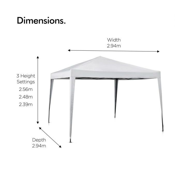 Paviljon VONHAUS, pop-up, 3x3m, ivory