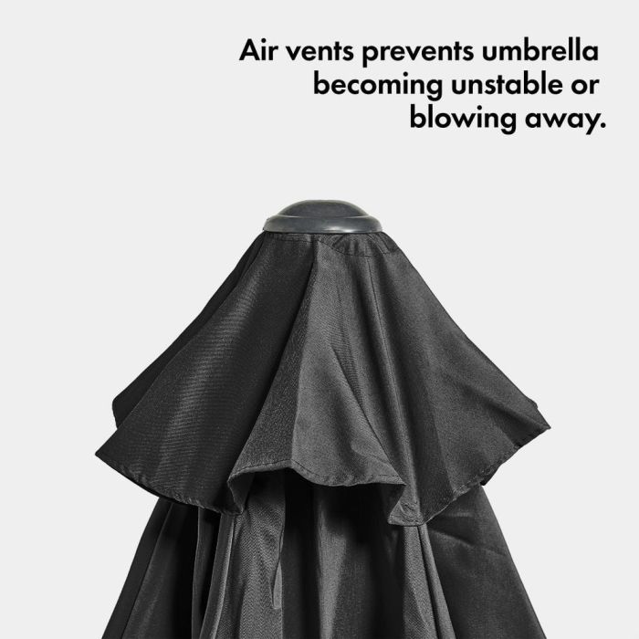 Suncobran VONHAUS, samostojeći, 2.7m, UV30+, crni