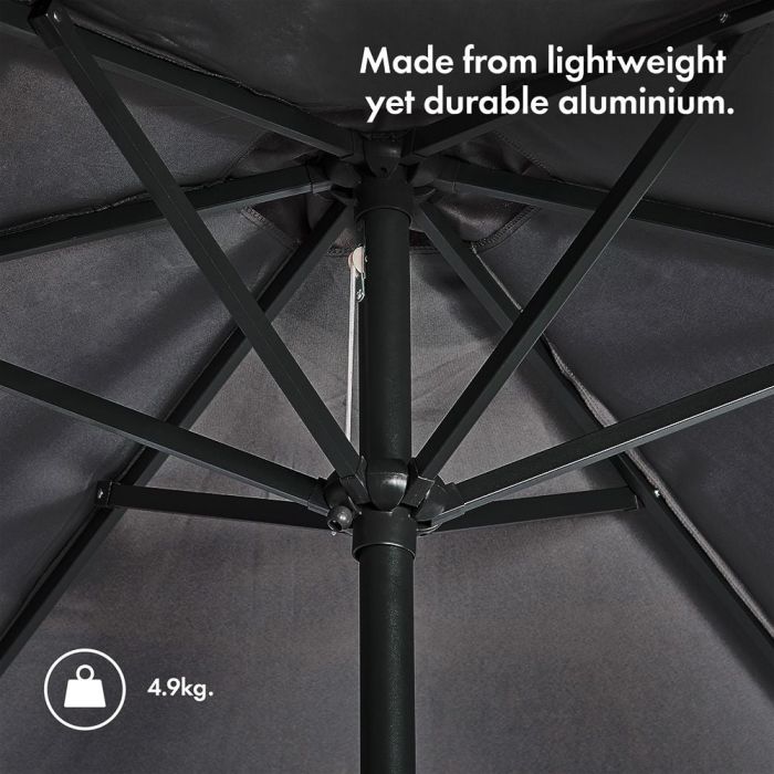 Suncobran VONHAUS, samostojeći, 2.7m, UV30+, crni
