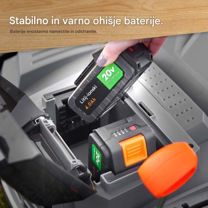 Prozračivač i skarifikator travnjaka VONHAUS, 2-u-1, baterijski, 3519009