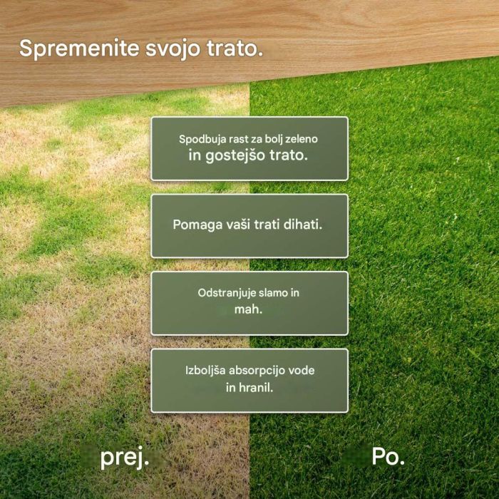 Prozračivač i skarifikator travnjaka VONHAUS, 2-u-1, baterijski, 3519009