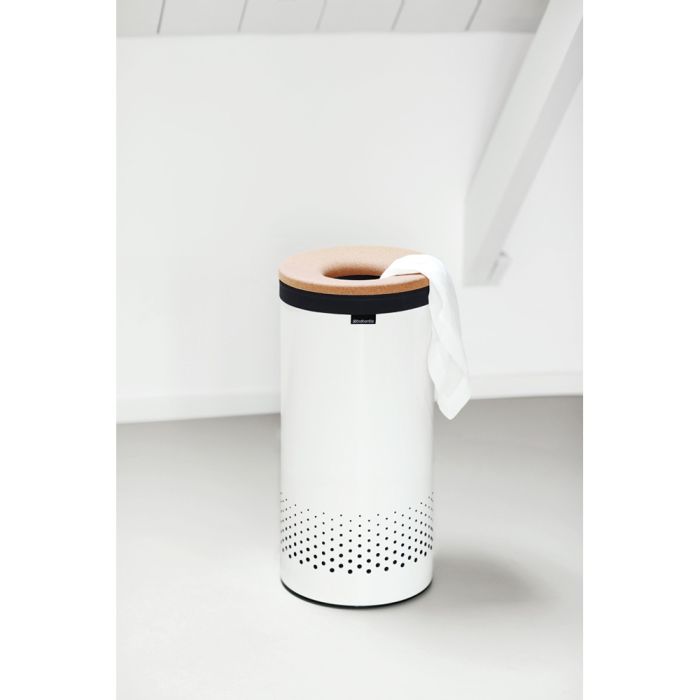 Košara za rublje BRABANTIA, 35L, okrugla, bijela