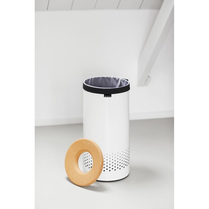 Košara za rublje BRABANTIA, 35L, okrugla, bijela