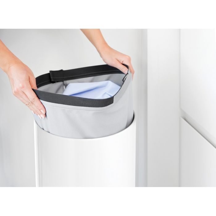 Košara za rublje BRABANTIA, 35L, okrugla, bijela
